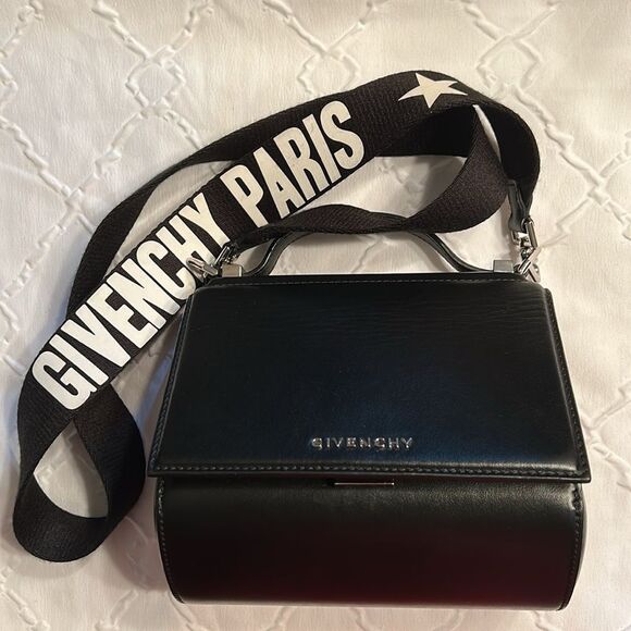 Authentic Givenchy Black Leather Top Handle Crossbody Mini Bag - Picture 5 of 17